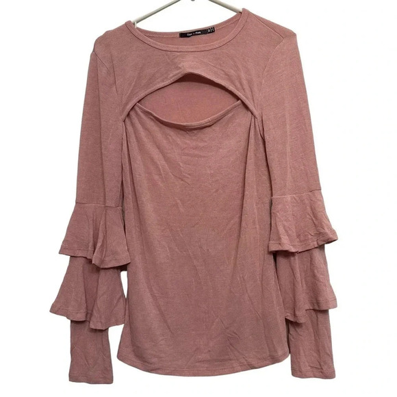 Anthropologie Doe & Rae NWT’s keyhole long sleeve top. Size medium - Picture 1 of 5
